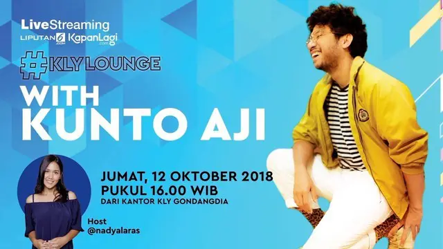 Kunto Aji mampir ke KLY Lounge untuk mempromosikan album terbarunya Mantra-Mantra. Aji sempat membawakan salah satu singlenya Mercusuar. Yuk nyanyi bareng!