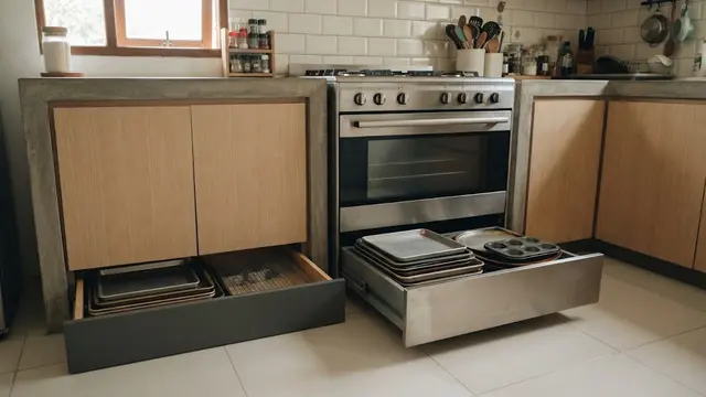 Menyimpan Peralatan Panggang di Dapur