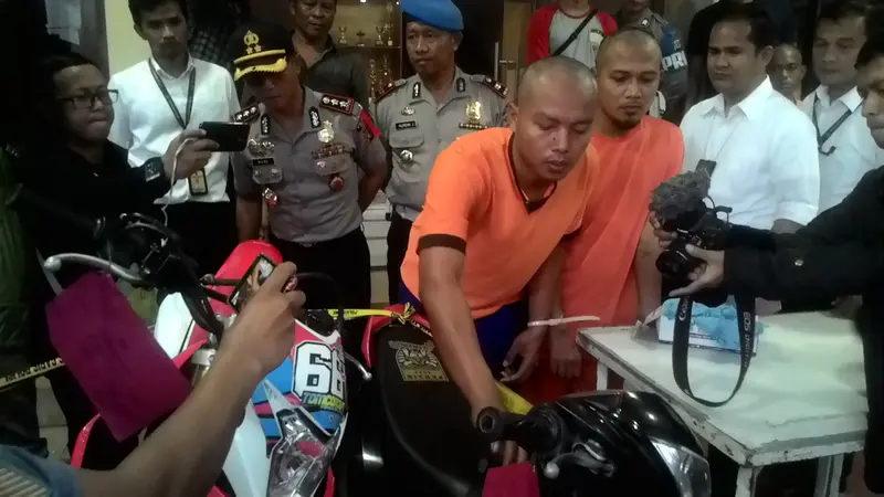 Salah satu tersangka curas motor di Garut