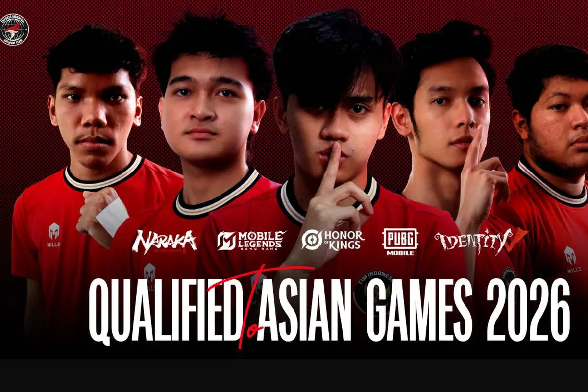 Timnas esports Indonesia lolos kualifikasi dan amankan tiket ke main event di Asian Games 2026.