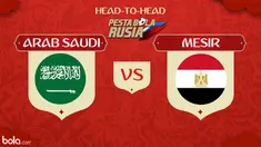 Berita video head-to-head Piala Dunia Rusia 2018: Arab Saudi vs Mesir.