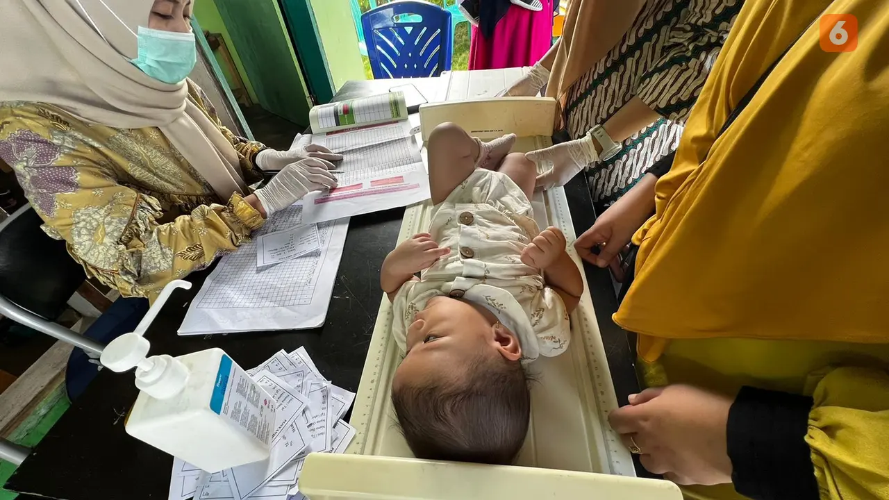 pemeriksaan kesehatan balita di posyandu di Kota Palu