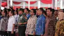 Suasana puncak peringatan Hari Anti-Narkoba Internasional (HANI) di Plaza Tugu Api Pancasila, Taman Mini Indonesia Indah, Jakarta, Kamis (13/7). (Liputan6.com/Faizal Fanani)