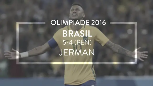 Video highlights final sepak bola olimpiade 2016 antara Brasil melawan Jerman yang berakhir dengan skor 5-4 adu penalti.