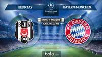Jadwal Liga Champions, Besiktas Vs Bayern Munchen. (Bola.com/Dody Iryawan)