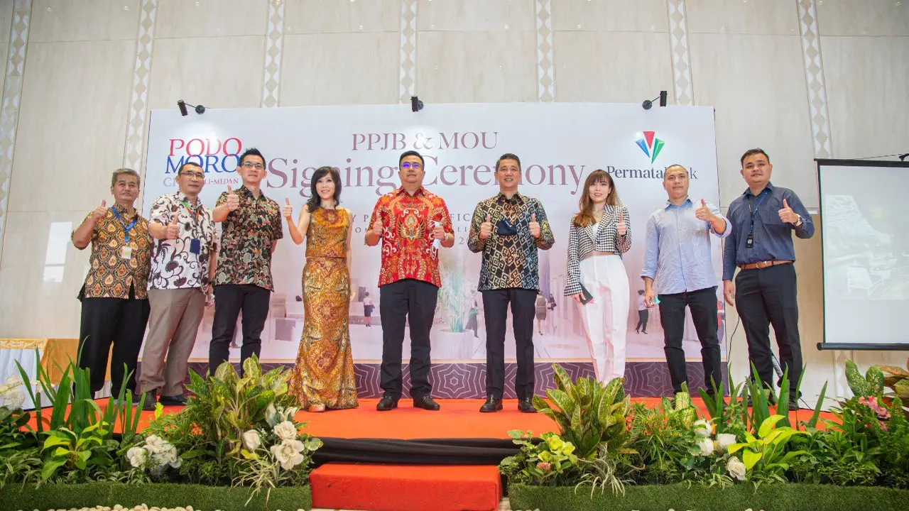 PT Bank Permata TBK (PermataBank) dan Podomoro City Deli Medan menandatangani Pengikatan Perjanjian Jual Beli (PPJB) dan Nota Kesepahaman