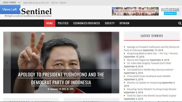 Hasil gambar untuk asia sentinel sby