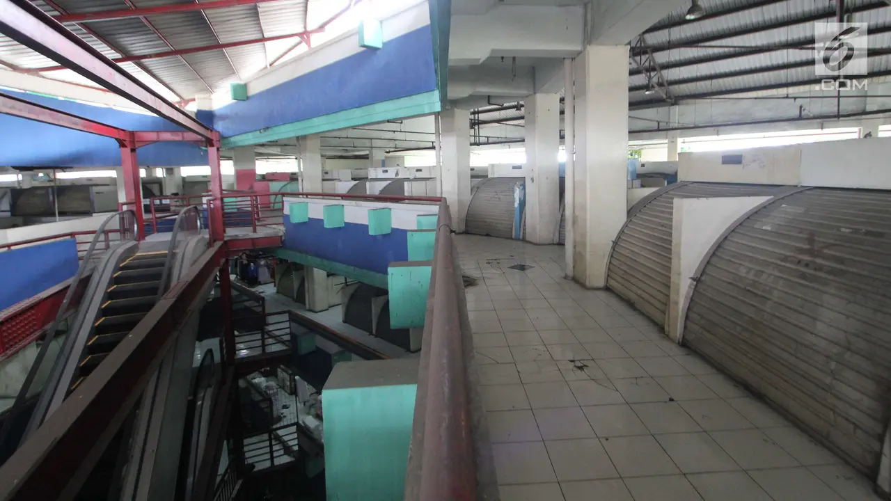 Akan Dirobohkan, Begini Kondisi Blok G Pasar Tanah Abang yang Kosong