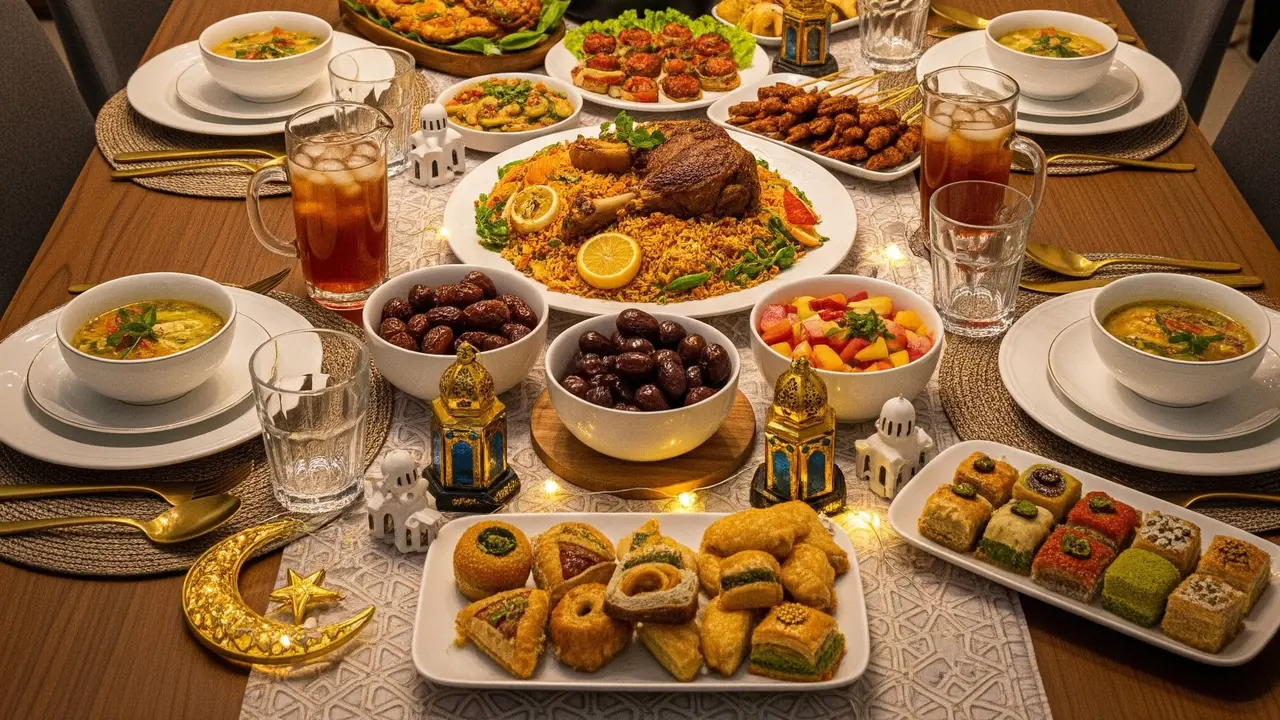 Meja Makan di Rumah untuk Acara Buka Bersama 2026 (Gemini AI)