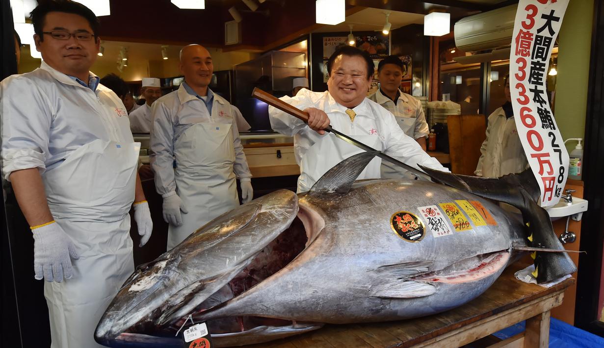 FOTO: Terjual Rp 43 Miliar, Tuna Raksasa Ini Cetak Rekor Baru dalam Lelang