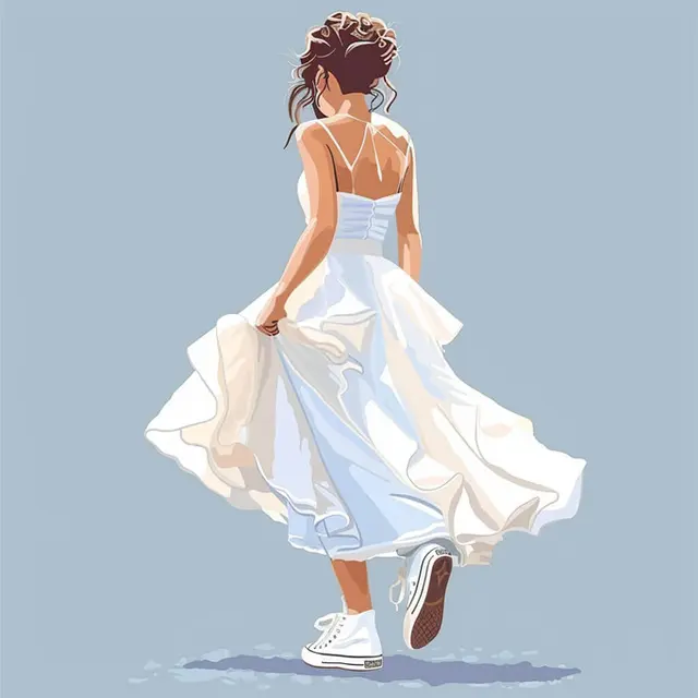 8 Inspirasi Mix and Match Dress dan Sepatu Sneakers yang Trendi dan Nyaman
