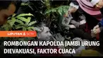 Anggota tim SAR gabungan telah berhasil mencapai lokasi pendaratan darurat helikopter rombongan Kapolda Jambi, di hutan Kerinci. Proses evakuasi urung dilakukan, dikarenakan cuaca buruk dan berkabut di lokasi kecelakaan.