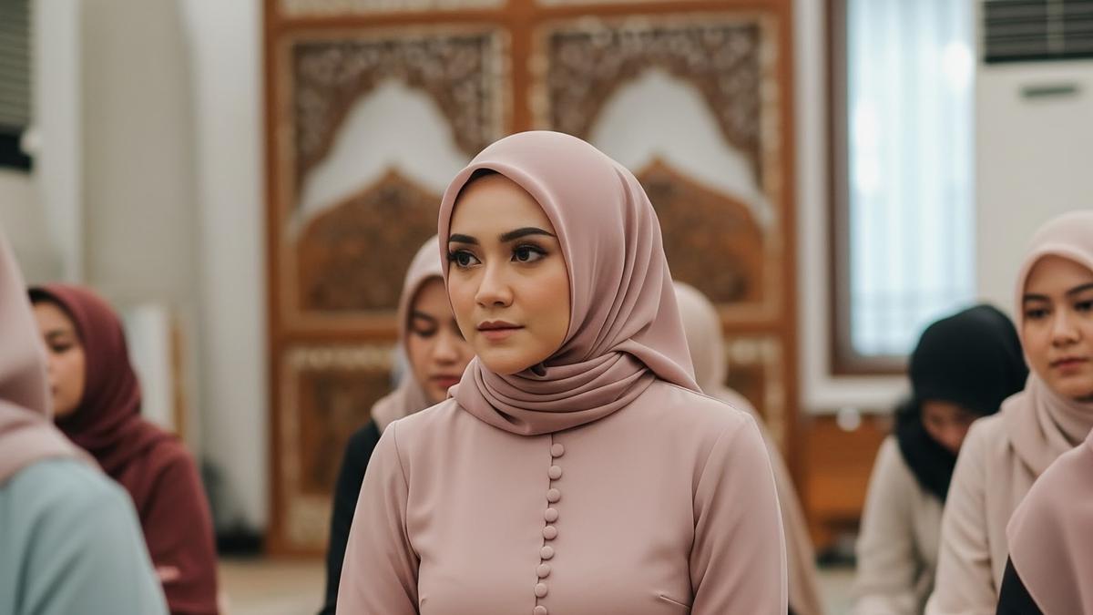 11 Model Gamis Minimalis Elegan untuk Acara Pengajian Masa Kini, Tampil Rapi dan Stylish
