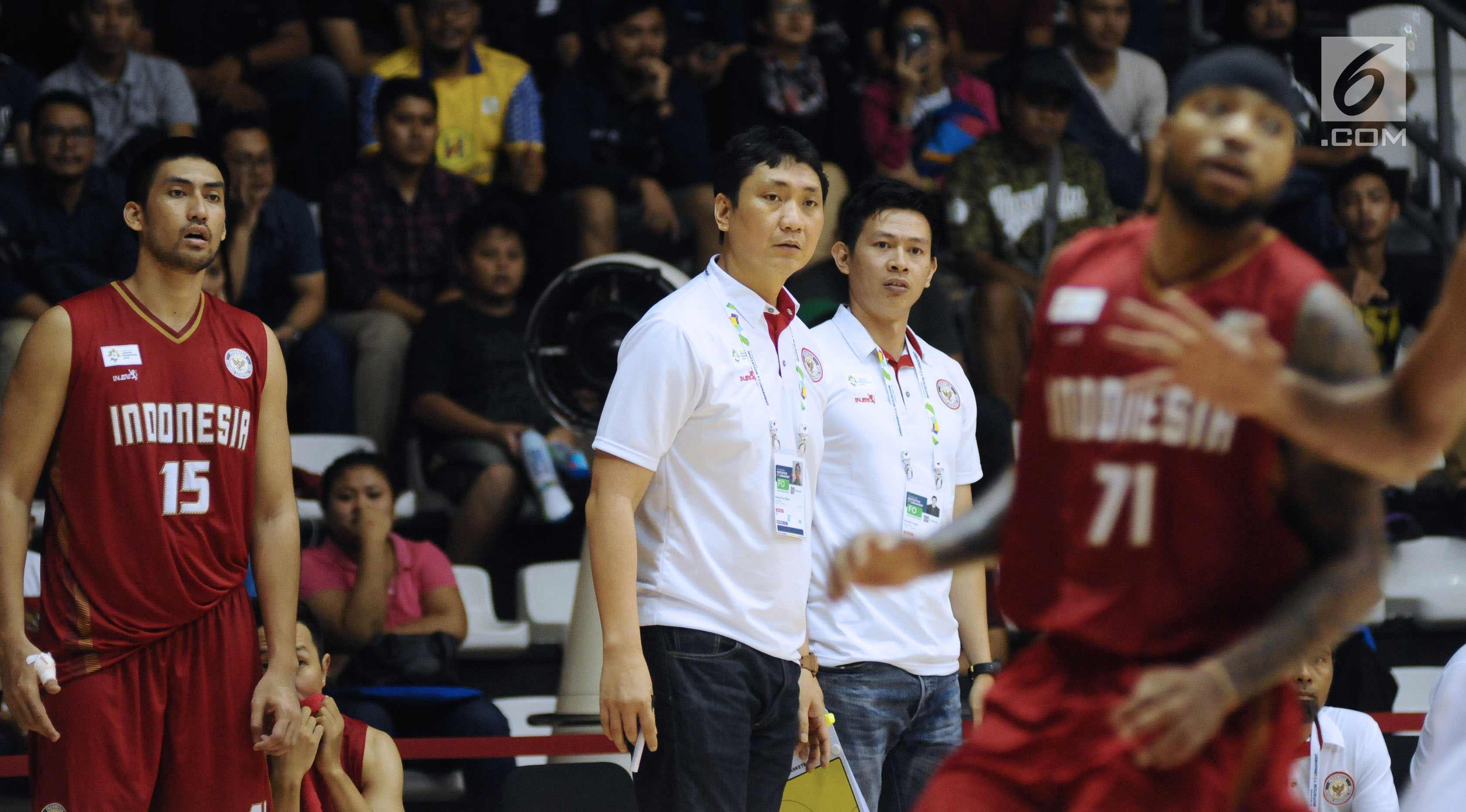 Tim Basket Putra Indonesia (Liputan6.com/Helmi Fithriansyah)