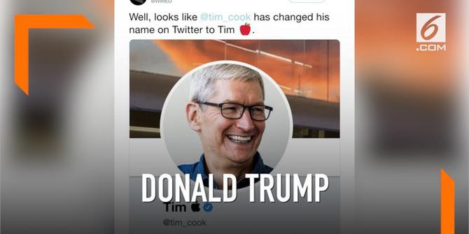 VIDEO: Trump Panggil Tim Cook jadi 'Tim Apple'