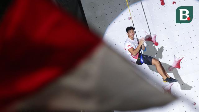 Foto: Indonesia Berjaya di Kejuaraan Dunia Panjat Tebing 2023 Seri Jakarta, Raharjati Nursyamsa Catatkan Waktu Tercepat Nomor Putra