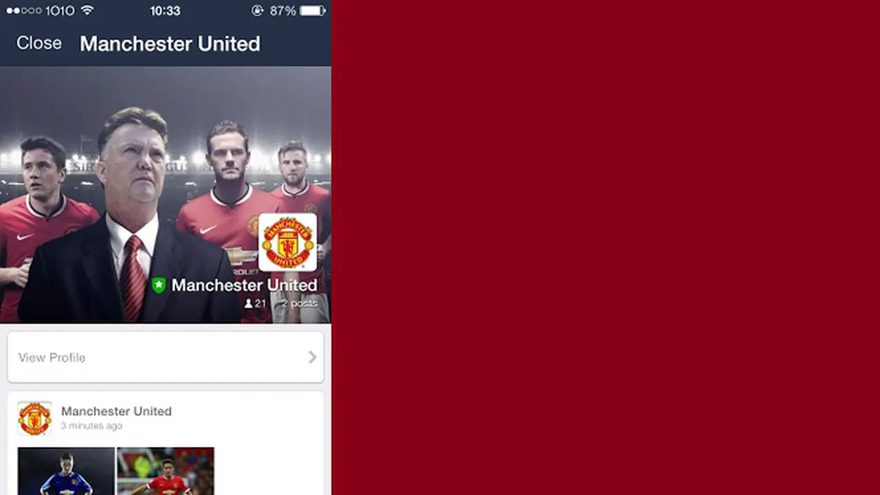 Manchester United Sapa Pengguna Line Lewat Ponsel