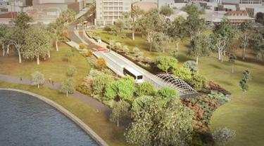 O-bahn Adelaide. Dok adelaidemetro.com.au