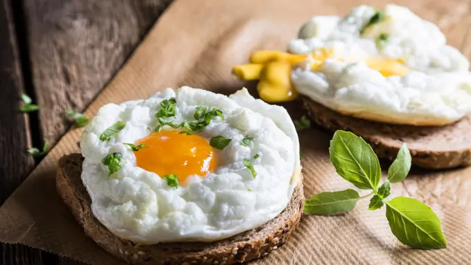 resep telur awan tanpa oven