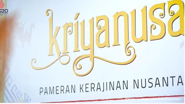 Ibu Negara Iriana Joko Widodo membuka  pameran Kriyanusa 2022
