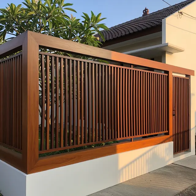 9 Pagar Rumah Minimalis Bilah Vertikal, Solusi Estetis dan Fungsional Hunian Modern