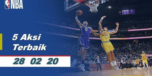 VIDEO: 5 Aksi Terbaik NBA 28 Februari 2020, Gerak Tipu Kyle Kuzma