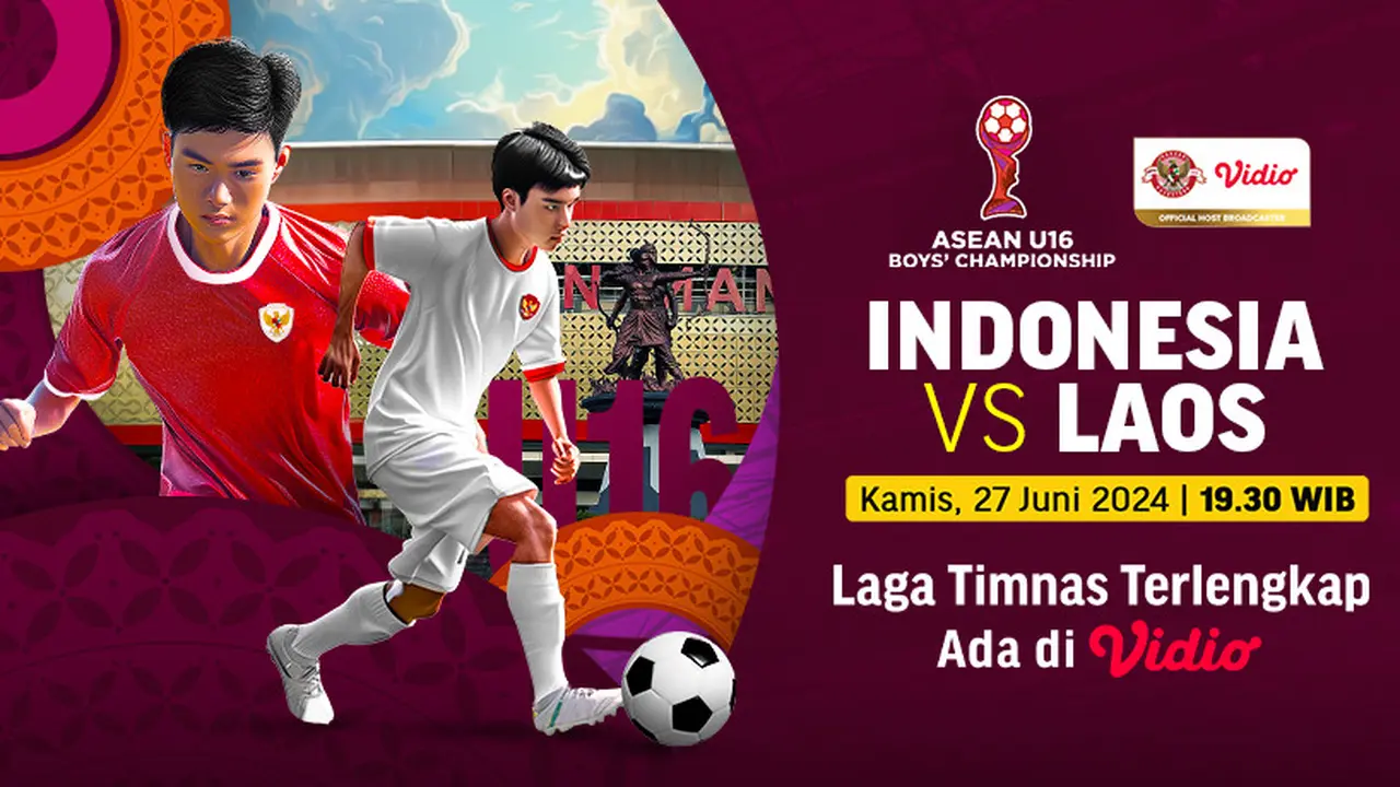 Indonesia vs Laos Piala AFF U-16
