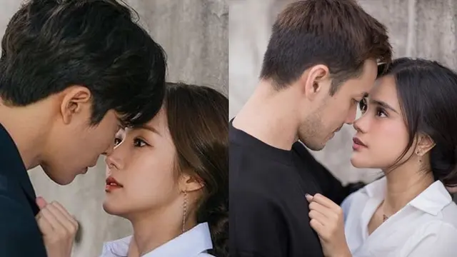 Sebagi penggemar drakor, Audi Marissa dan kekasih berpose layaknya drama Her Private Live.