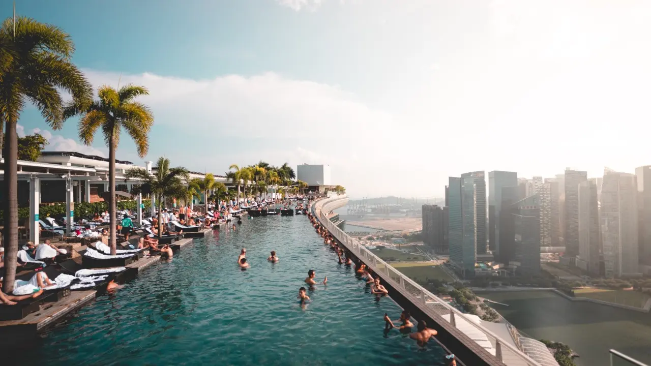 Infinity Pool Marina Bay Sands Hotel, Singapura