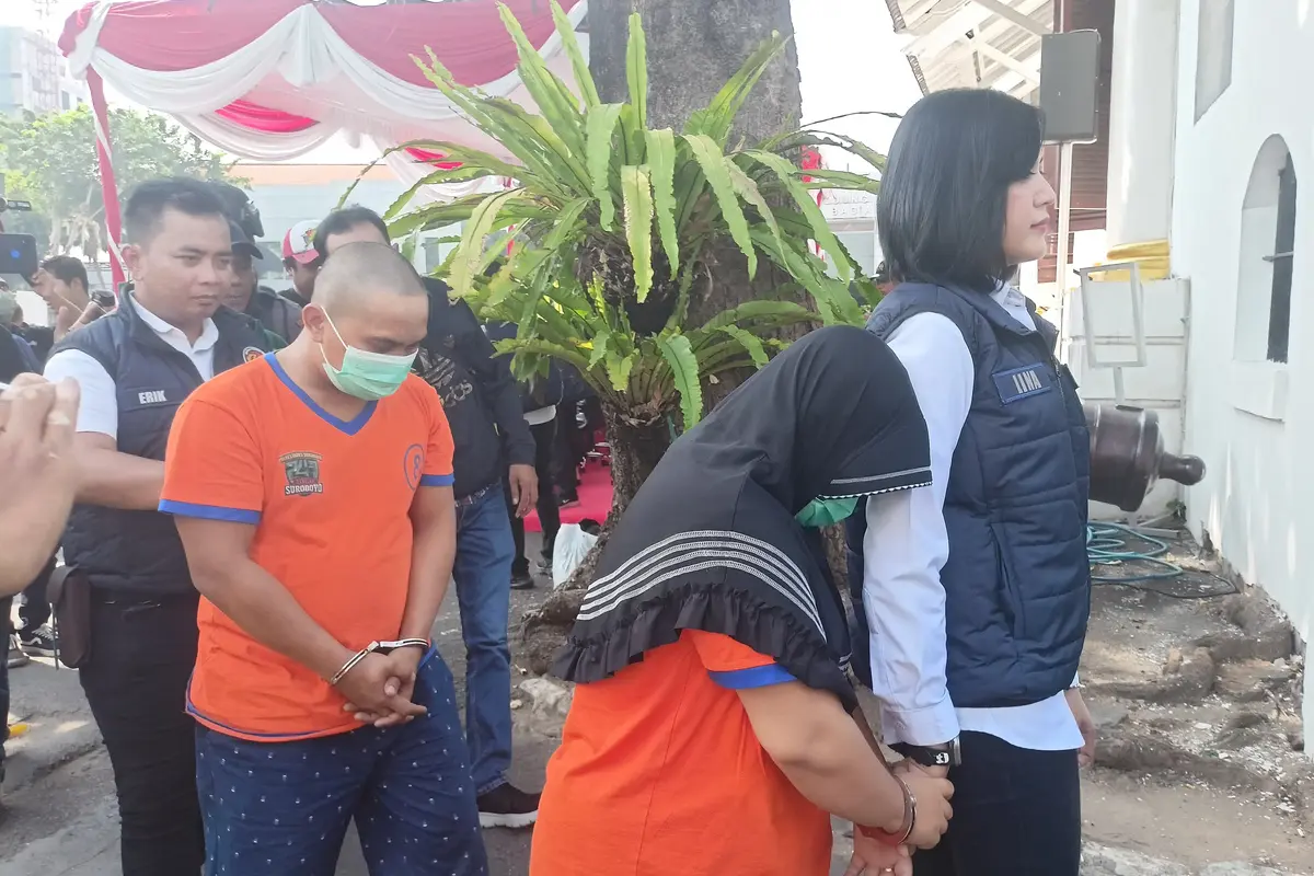 MT (30) dan RT (28) terancam hukuman mati lantaran menyimpan sabu 144 kilogram. (Istimewa)