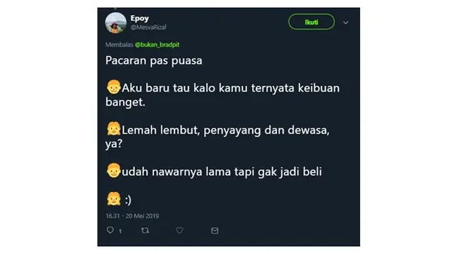 Drama ‘Pacaran Pas Puasa’ Ala Netizen Ini Bikin Senyum-senyum Geli