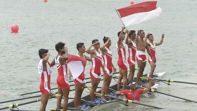 Dayung Putra Indonesia, Asian Games 2018, Medali Emas