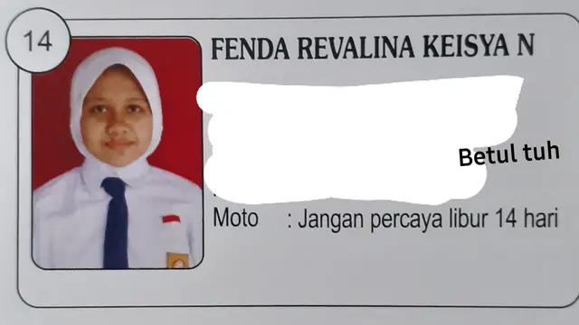 7 Potret Buku Tahunan Lulusan 2021, Moto Hidupnya Bikin Tepuk Jidat
