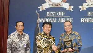 Pelita Air Kembali Sabet Penghargaan Maskapai Paling Tepat Waktu