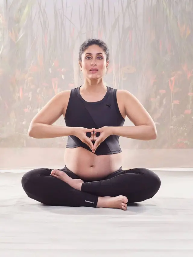 6 Gaya Pemotretan Kareena Kapoor saat Yoga dengan Baby Bump, Curi Perhatian