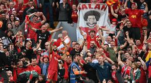 Kisah Mohamed Salah dan Liverpool akan berakhir pada akhir musim ini. Salah memutuskan untuk meninggalkan Anfield pada bursa transfer musim panas mendatang. (AFP/Paul Ellis)