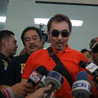 Gatot Brajamusti pemerikaan di Polda Metro Jaya (Andy Masela/bintang.com)