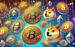 Ilustrasi&nbsp;kripto. (Foto by AI)