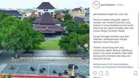 Unggahan foto koridor Jensud depan Balai Kota Solo di akun Instagram pariwisatasolo. (Instagram)