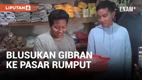 VIDEO: Blusukan ke Pasar Rumput, Gibran Borong Cabai