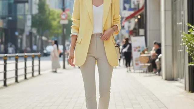 Oversized blazer dengan Cut Modern