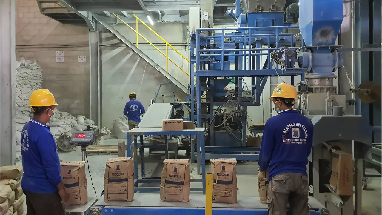 Pekerja PT Benteng Api Technic Tbk (BATR) atau BAT Refractories. Dok BATR