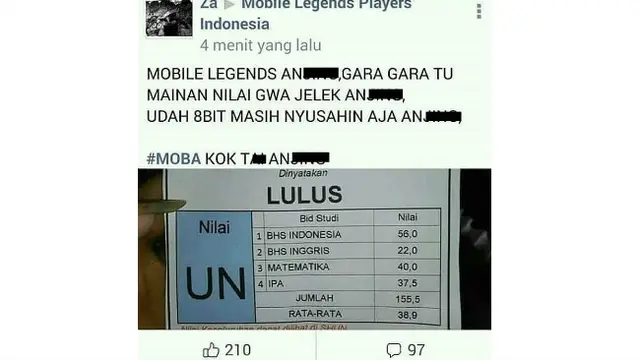 Apesnya, candu mereka terhadap game sejenis Mobile Legends bisa berdampak pada kehidupan nyata.