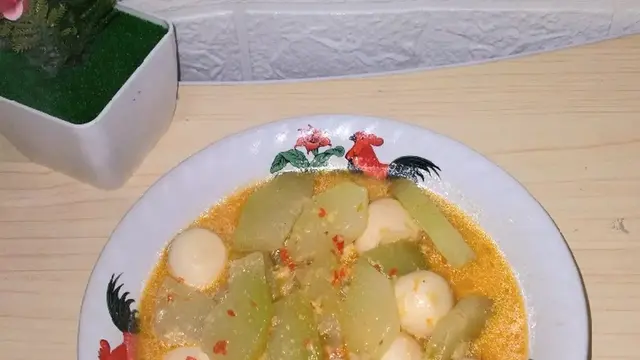 Lodeh Labu Siam dan Telur Puyuh