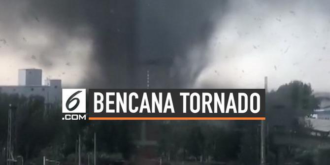 VIDEO: Detik-Detik Tornado Terjang China, 6 Tewas