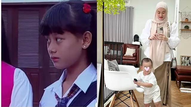 6 Potret Masa Kecil Vs Kini Artis Wanita Era 2000-an Saat Momong Anak