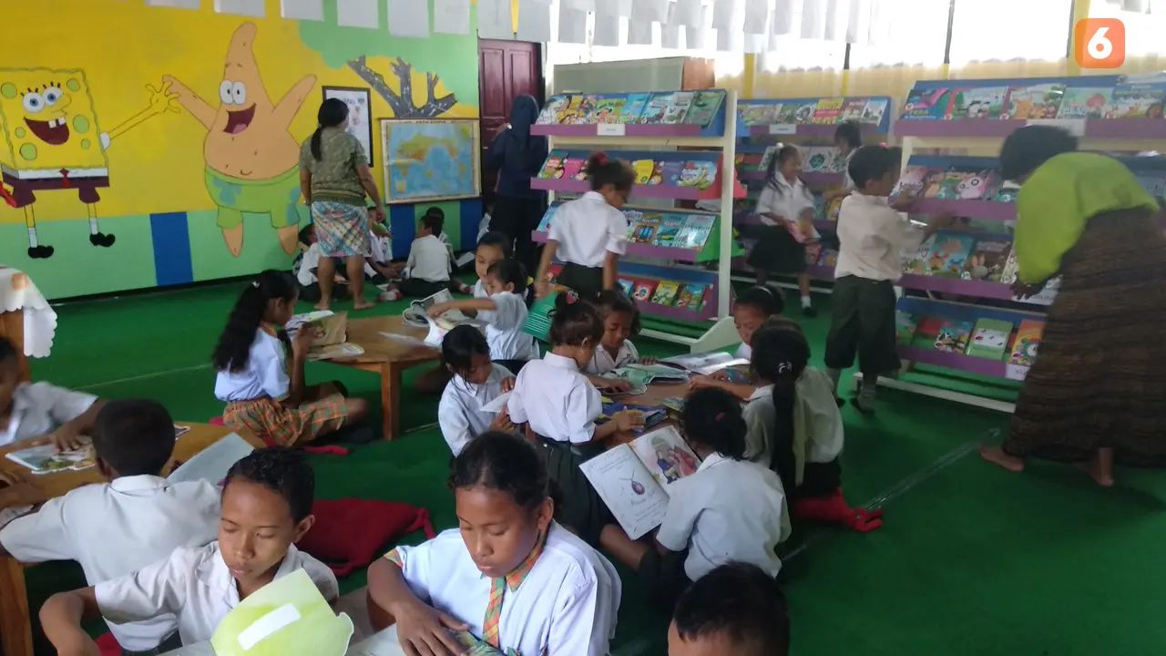 Taman Bacaan Pelangi di Ende. (Liputan6.com/Ika Defianti)