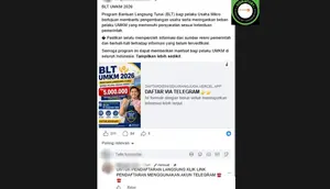 Cek Fakta: Hoaks Link Pendaftaran BLT UMKM 2026 Via Telegram