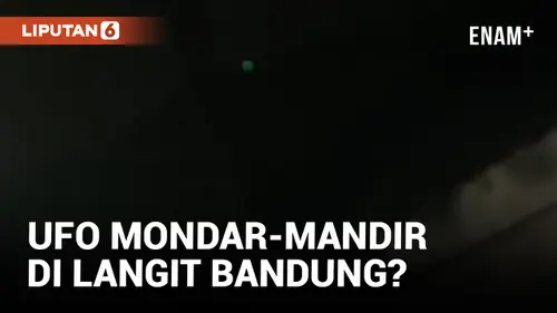 VIDEO: Warga Bandung Dikejutkan Penampakan Objek Diduga UFO