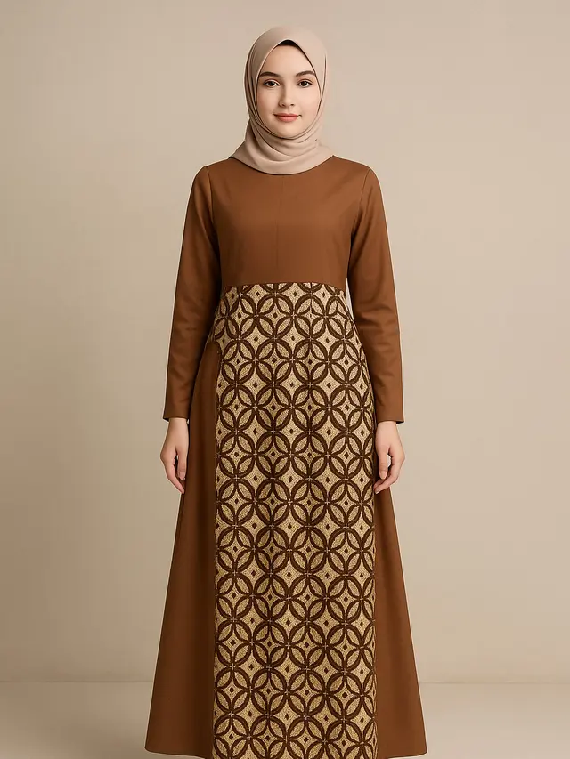 Model Gamis Batik Kawung 2025